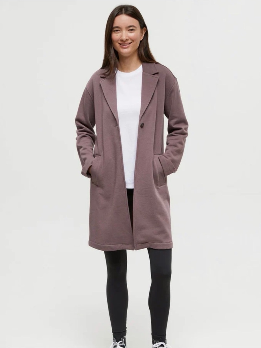 Dark mauve coatigan